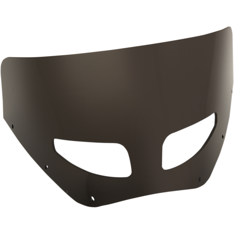 9" Dark black smoke Vented Windshield