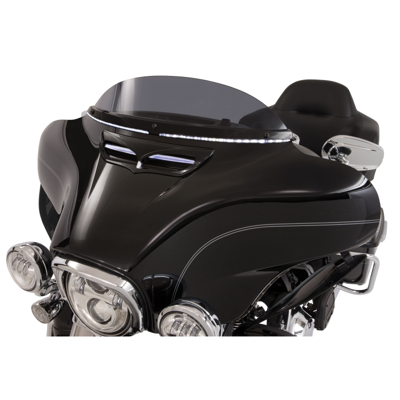 Black Horizon LED Windshield Trim