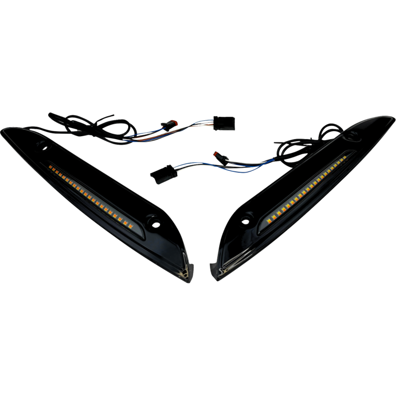 Gloss Black Sequential Turn Signal Trim