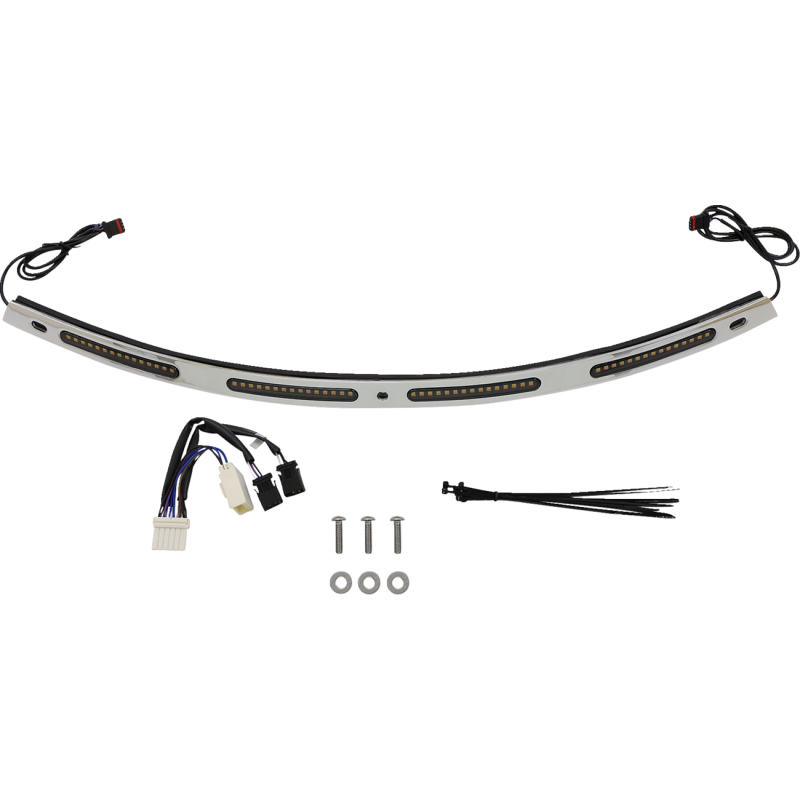 Windshield Trim LED Turn Signal Chrome