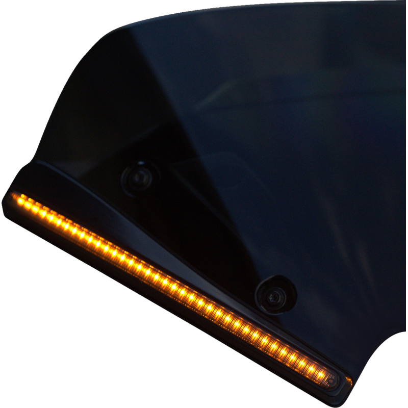 Windshield Trim LED Turn Signal Gloss Black