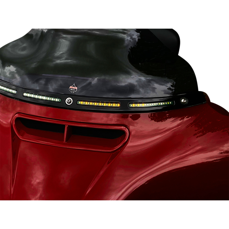 Dynamic LED Windshield Trim