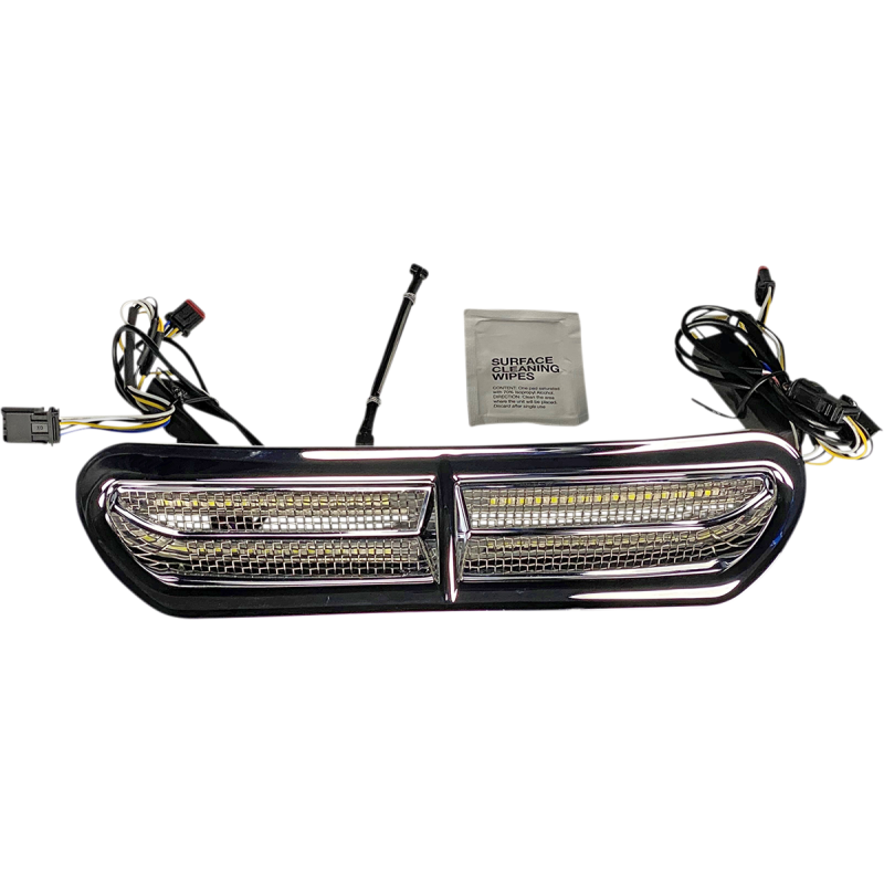 Dynamic LED Vent Inserts Chrome