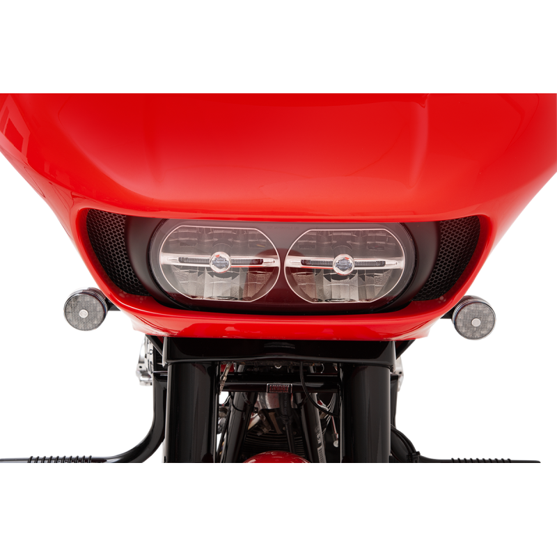 Fairing Vent Screen Round Chrome