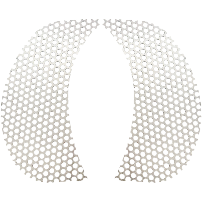 Fairing Vent Screen Round Chrome