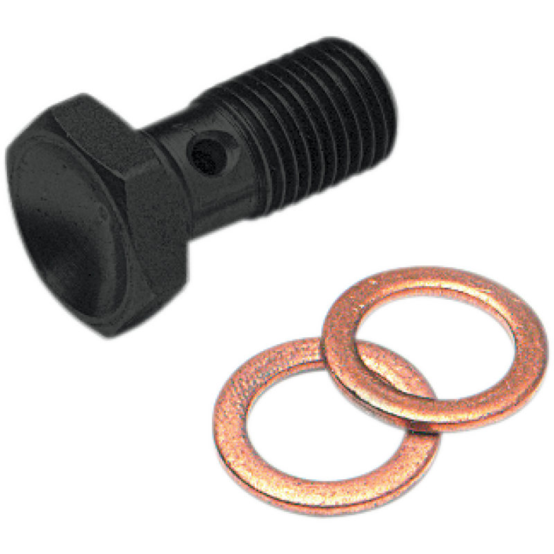 Single Banjo Bolt, 3/8"-24, Ebony