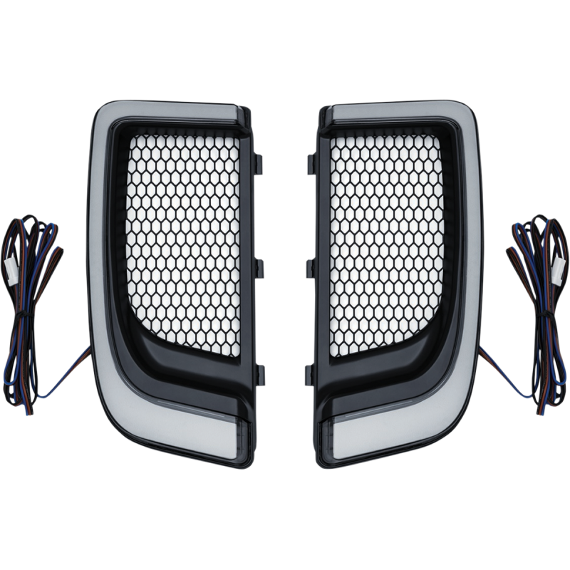 Tracer LED Fairing Lower Grilles - Satin Black