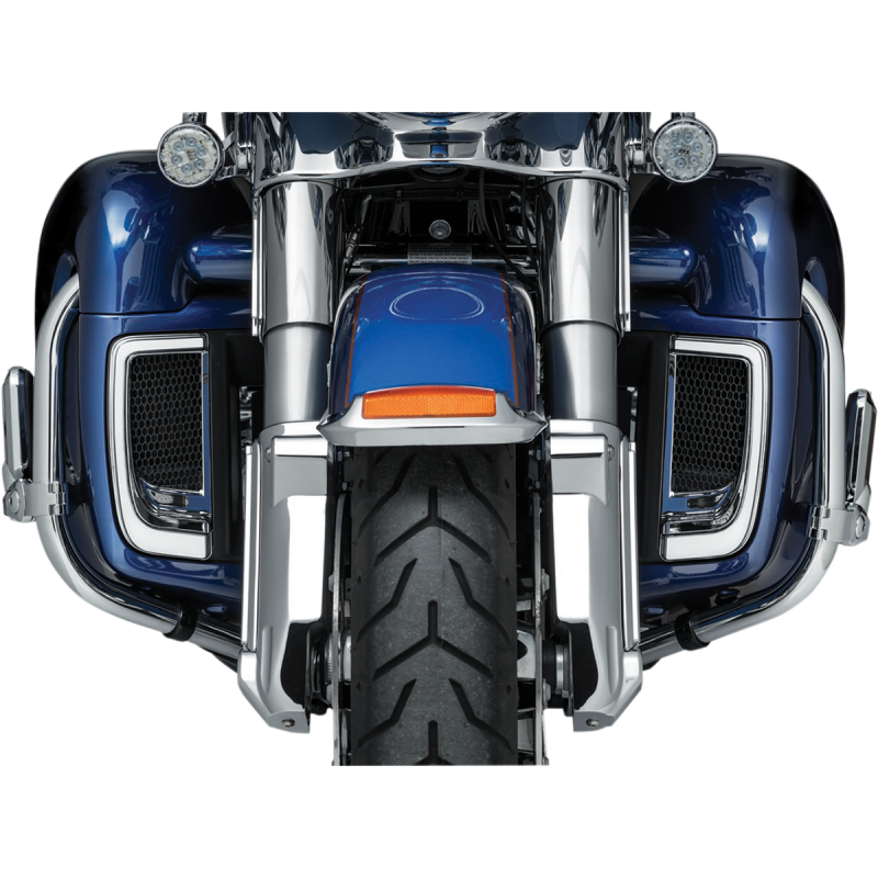 Tracer LED Fairing Lower Grilles - Chrome