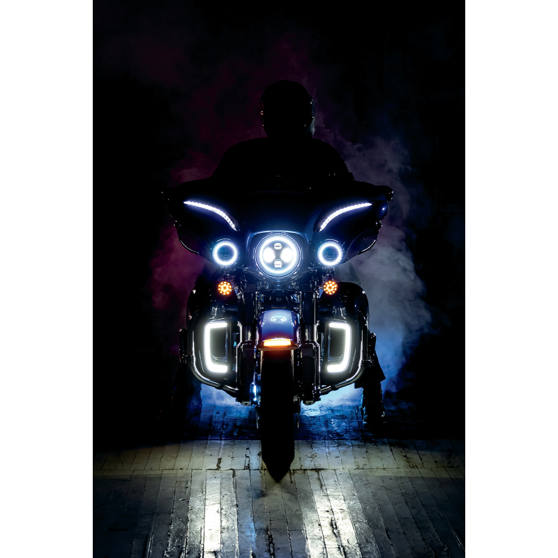 Tracer LED Fairing Lower Grilles - Chrome