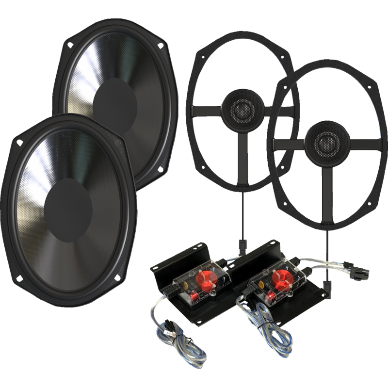 Wild Boar Audio 6" x 9" 300-Watt Speakers with External Crossover