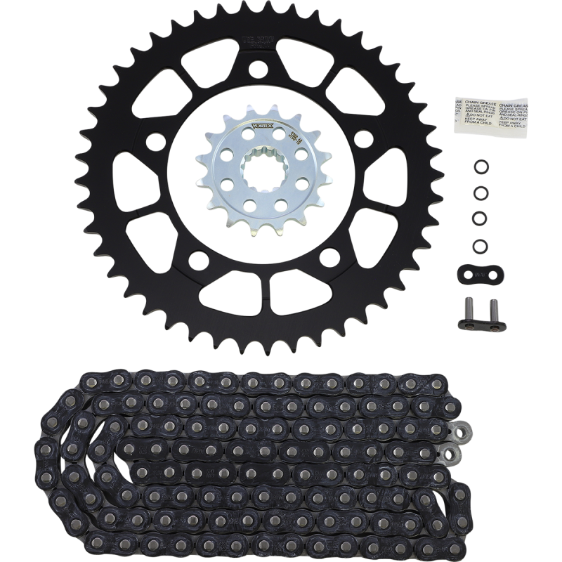 Vortex GFRA Aluminum Chain Kit (Black) for BMW S1000RR 20-23