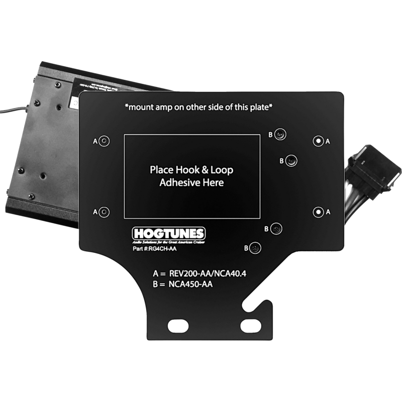 Road Glide Adapter Plate for Hogtunes 4-Channel Amp (200W Kits)
