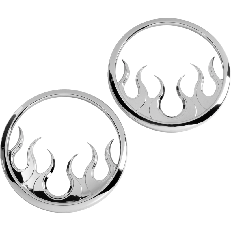 Front Speaker Accents (Flame) for 14-24 Models