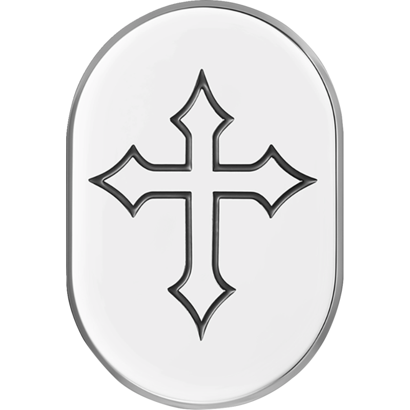 Antenna Cover Left Rear Polished Cross