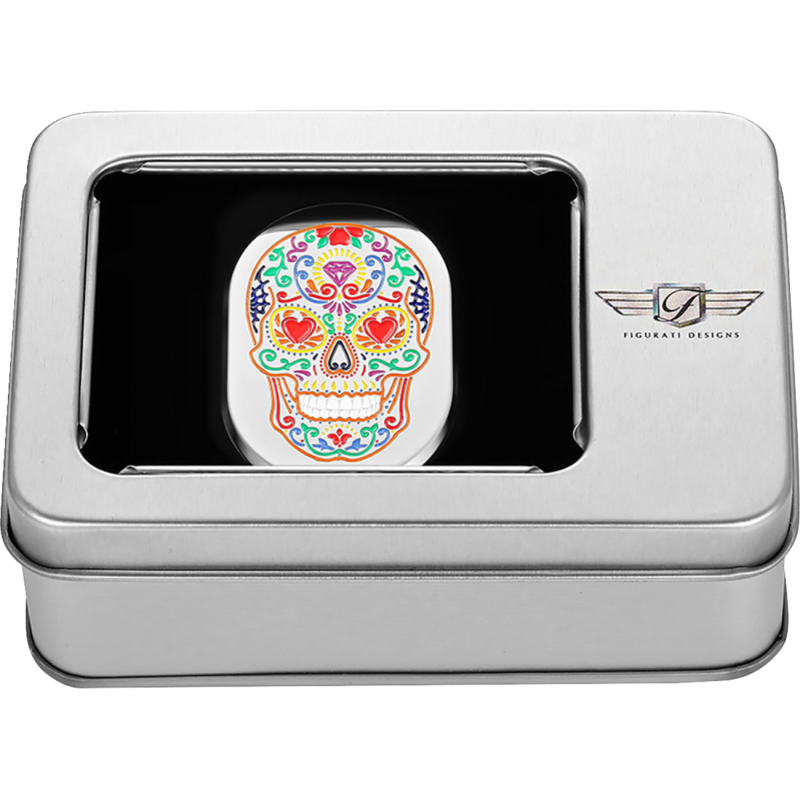 Antenna Cover Left Rear Polished Sugar Skull