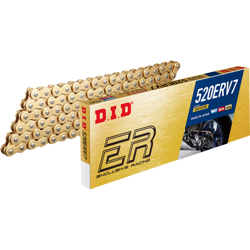 520ERV7 Road Racing Chain - 120 Links, Gold