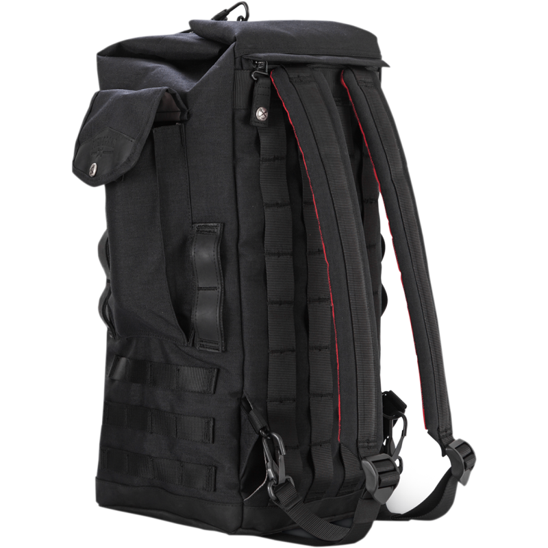 Burly Brand Sissy Bar Bag/Backpack - Black Cordura Nylon