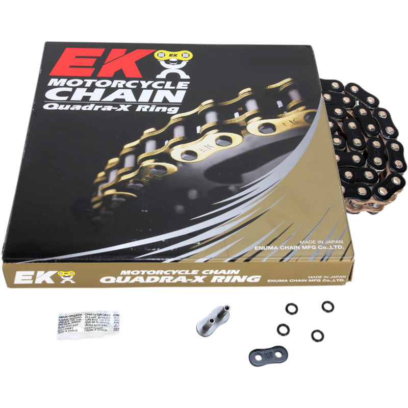 520ZVX3 Cut-to-Length Chain, 120 Links, Black/gold