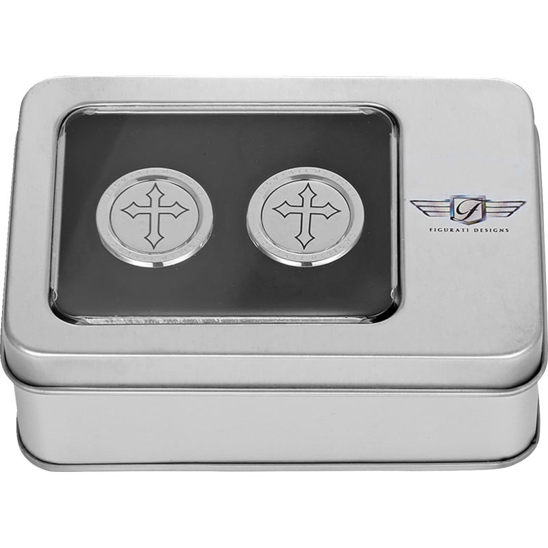 Docking Cover Mirror Polished w/ Cross