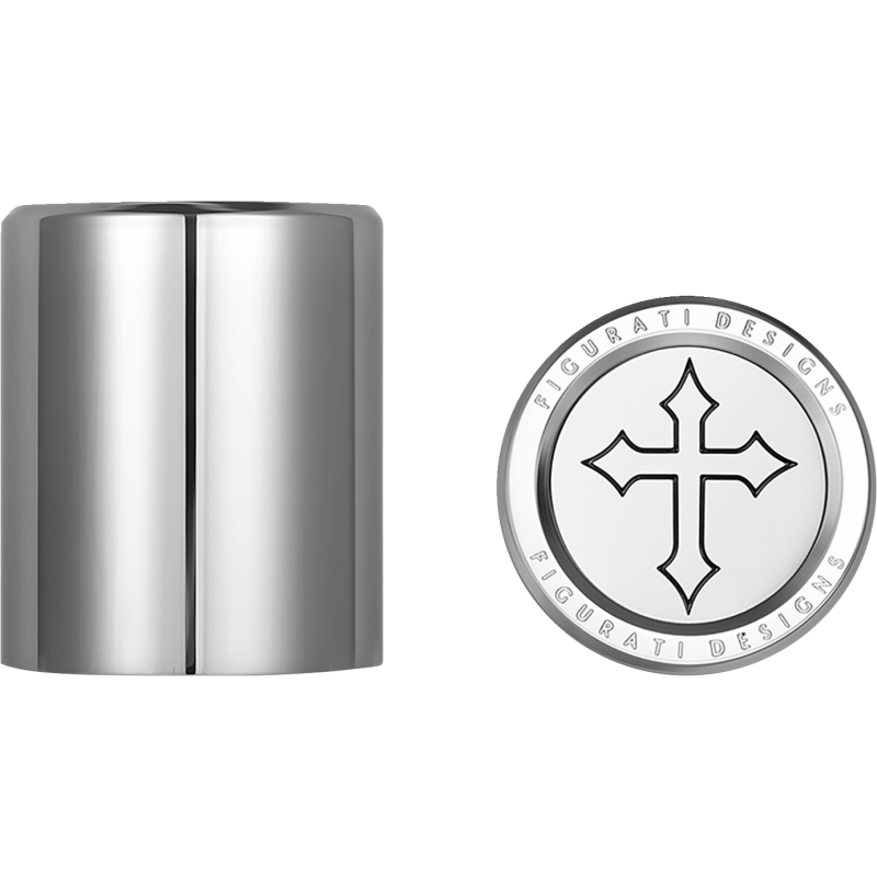 Docking Cover Mirror Polished w/ Cross