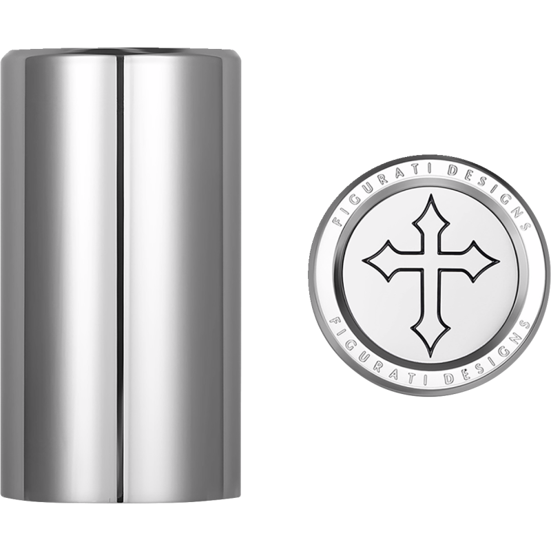 Docking Cover Mirror Polished w/ Cross