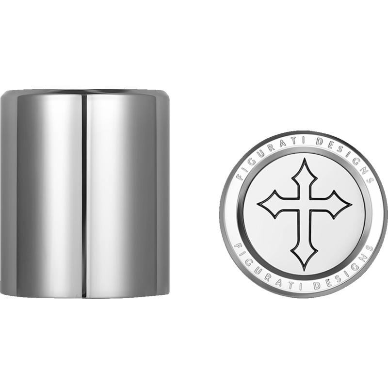 Docking Cover Mirror Polished w/ Cross