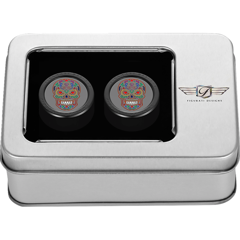 Docking Cover Black w/ Sugar Skull