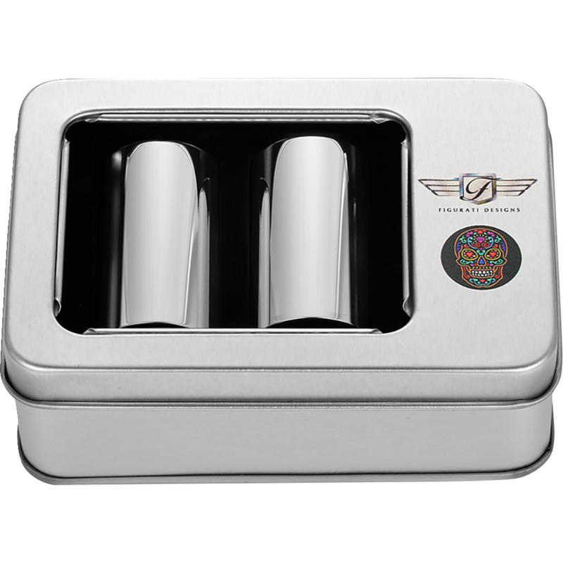 Docking Cover Mirror Polished w/ Sugar Skull