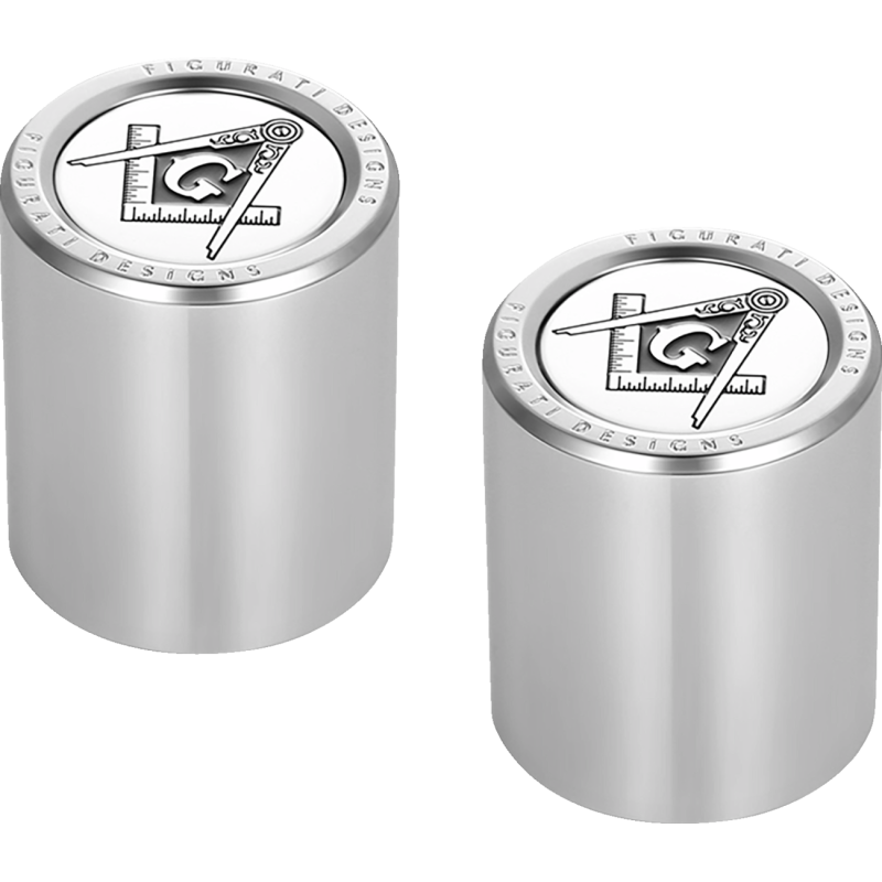 Docking Cover Mirror Polished w/ Masonic Emblem