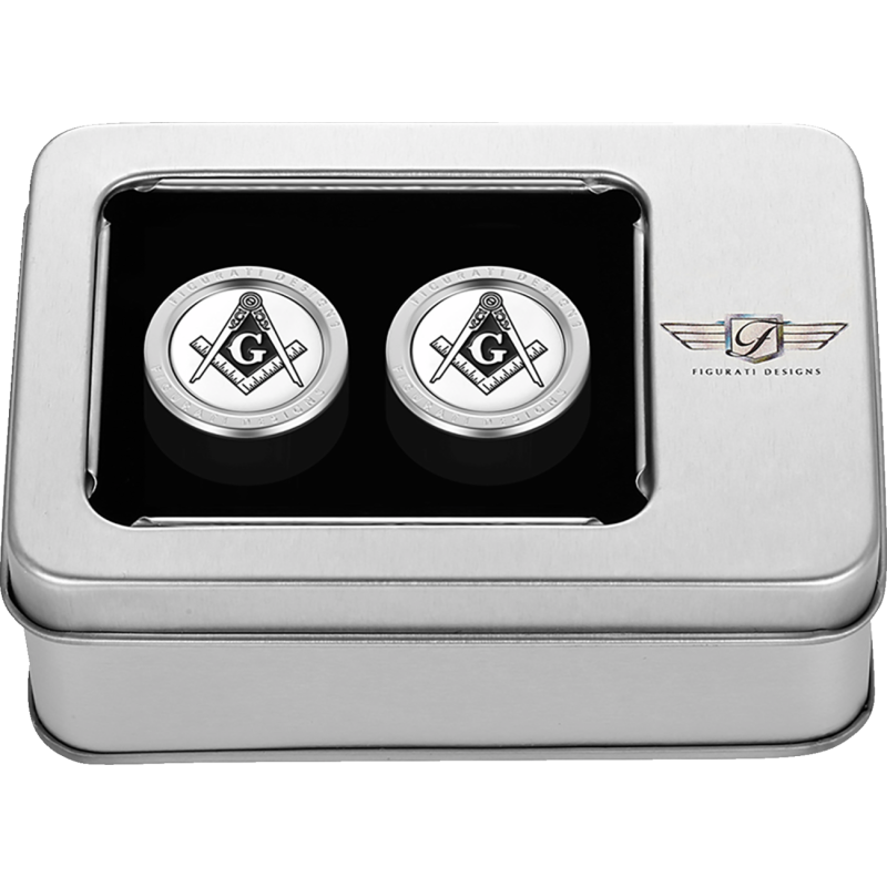Docking Cover Mirror Polished w/ Masonic Emblem