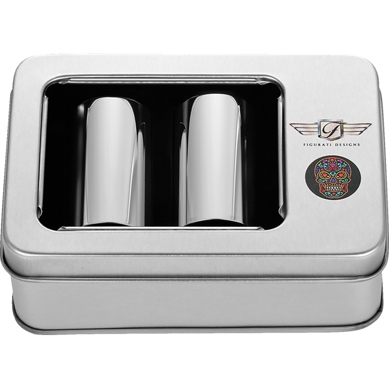 Docking Cover Mirror Polished w/ Sugar Skull