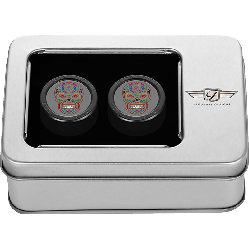 Docking Cover Black w/ Sugar Skull