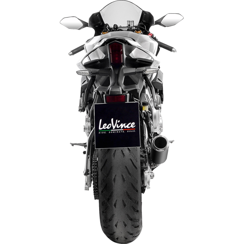 LeoVince LV Corsa Slip-On Muffler - Black Stainless Steel
