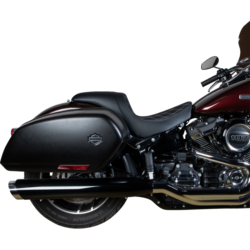 Predator Seat - Double Diamond, Silver Thread