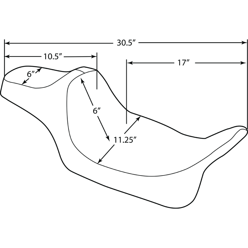 Predator III Extended Reach Seat Double Diamond Black