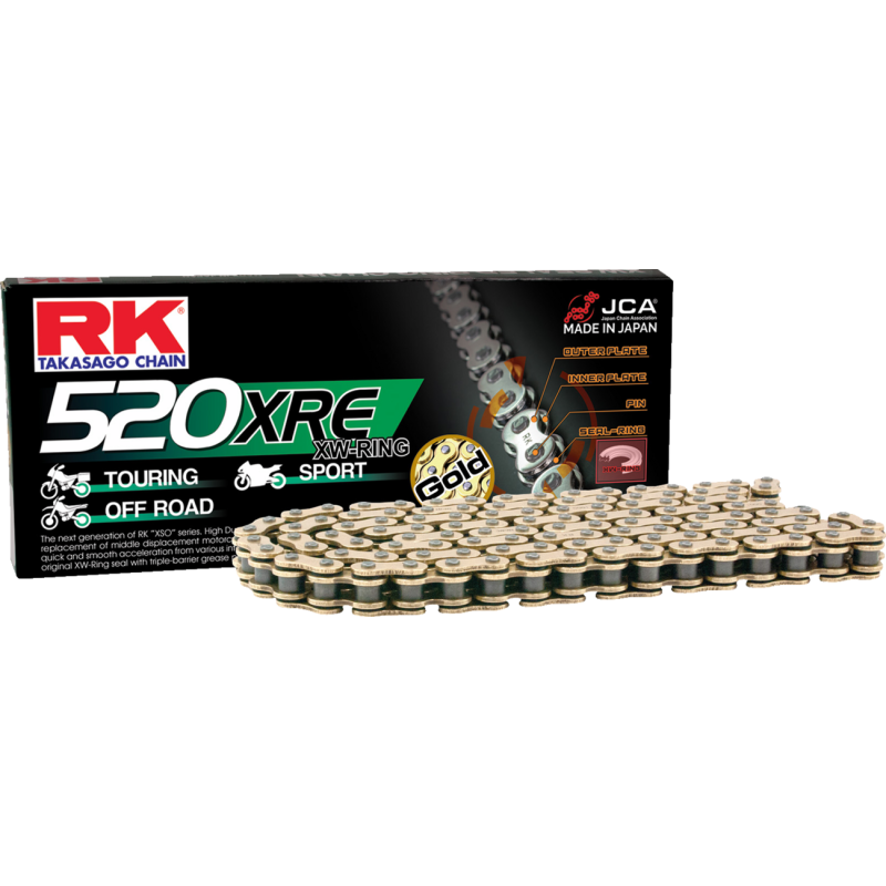 GB520XRE Drive Chain - Gold, 114 Links