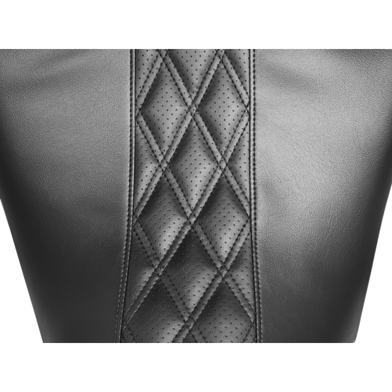 Le Pera Maverick HR Black Inlay Perforated Double Diamond Seat