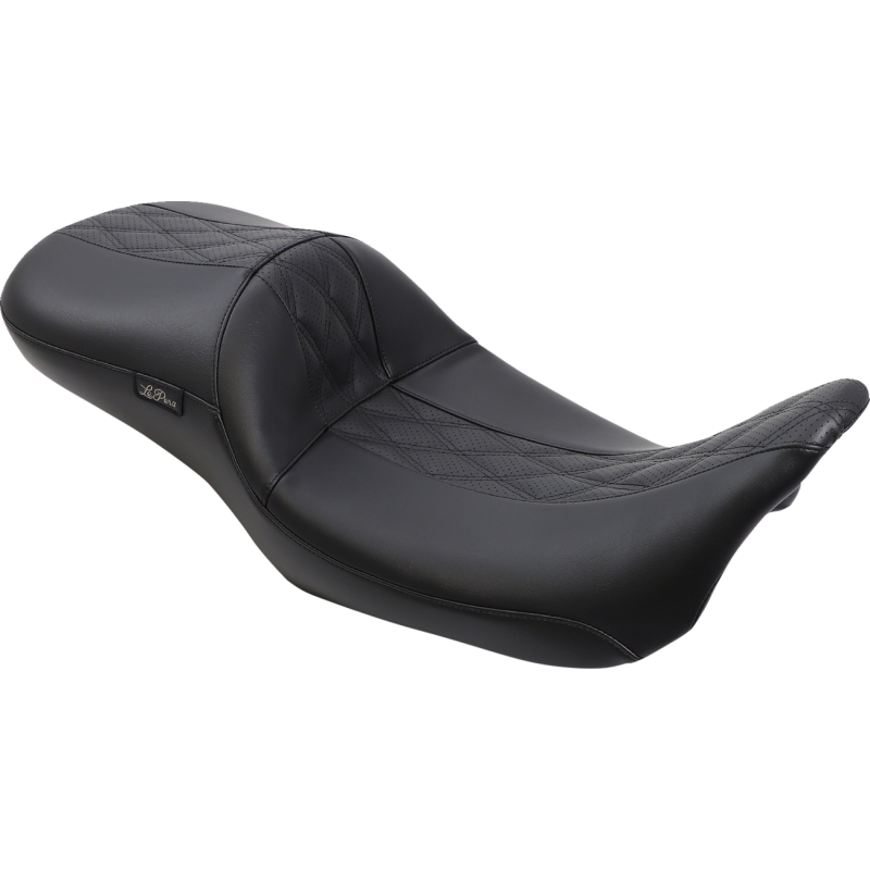 Le Pera Maverick DL Black HR Inlay Perforated Double Diamond Seat