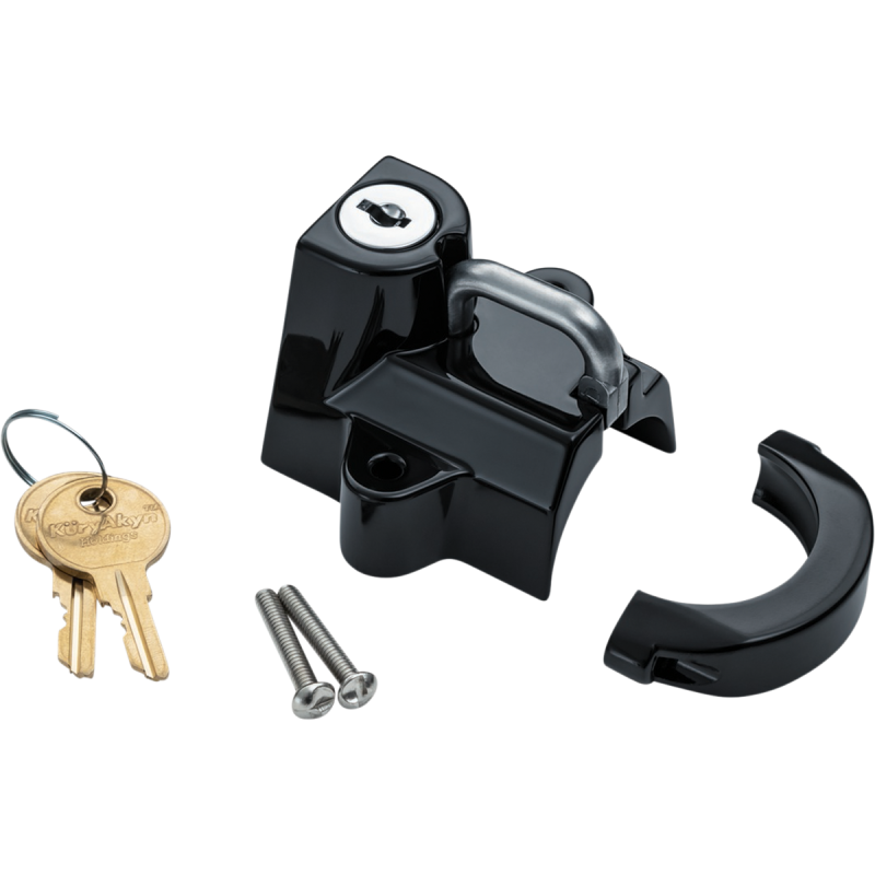 Universal Helmet Lock, Gloss Black