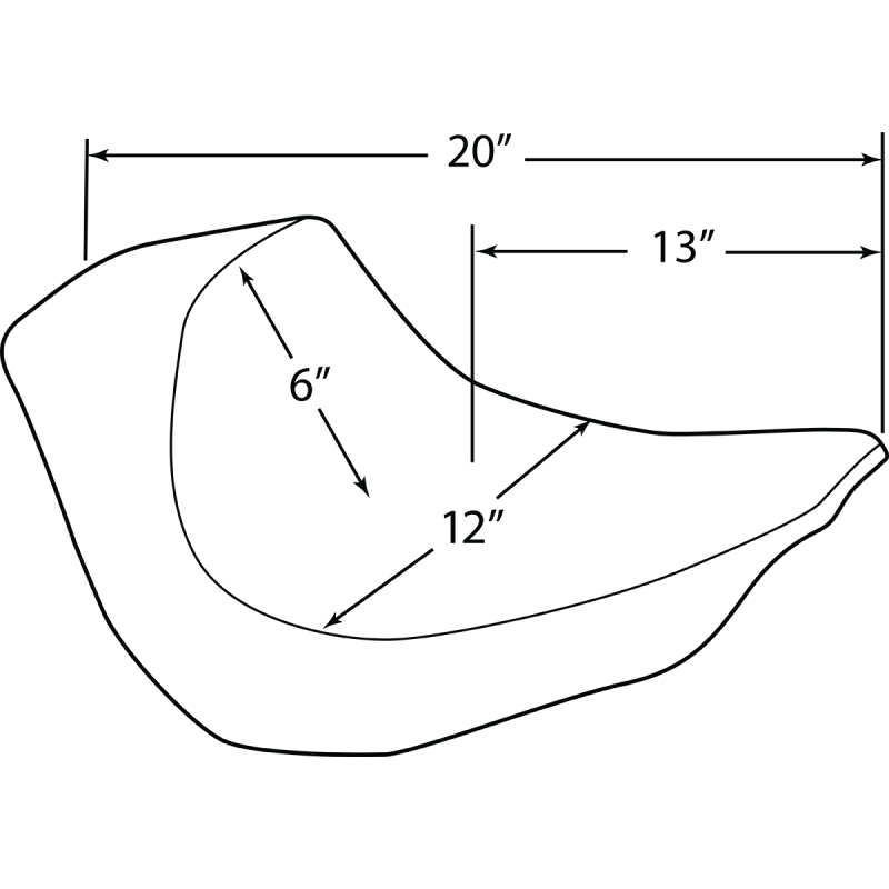Drag Specialties EZ-ON Mount Low-Profile Solo Seats