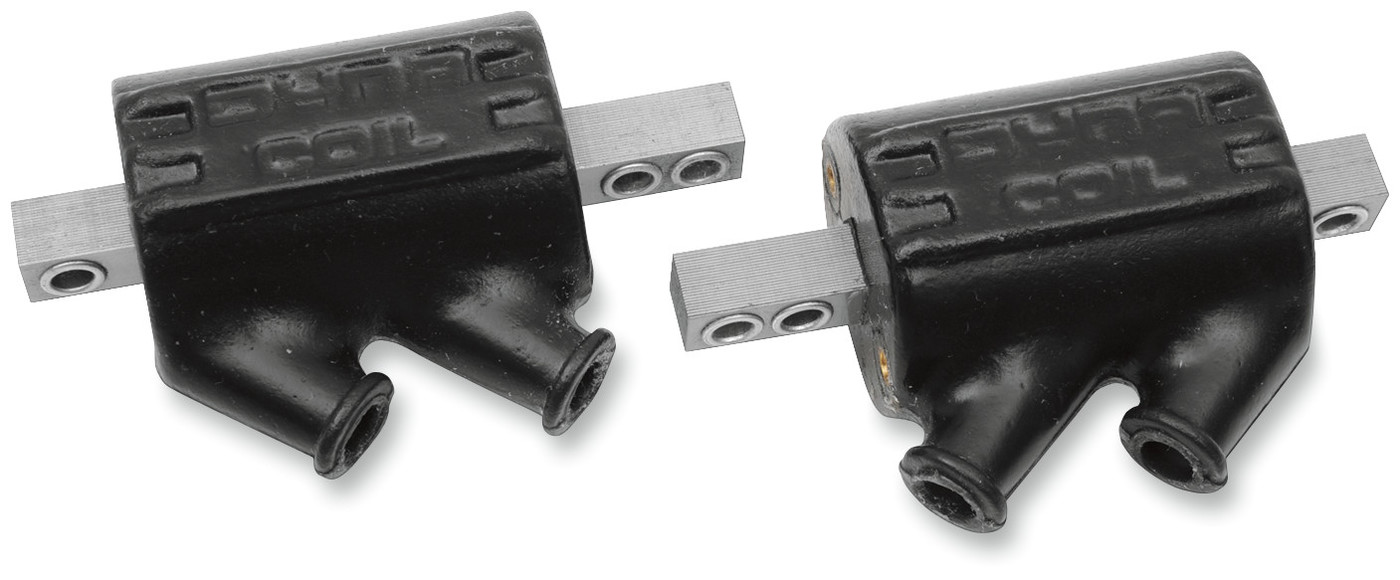 5.0-Ohm 12V Angled Dual Output Dyna Coil (Black)