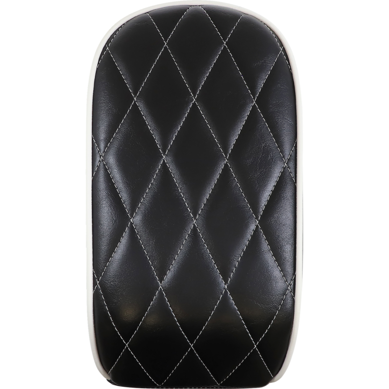 Bare Bones White Diamond Stitch Pillion Pad