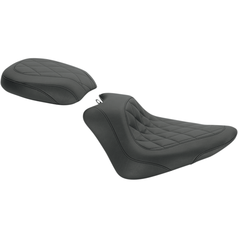 Mustang Wide Tripper Solo Seat - Diamond Stitch