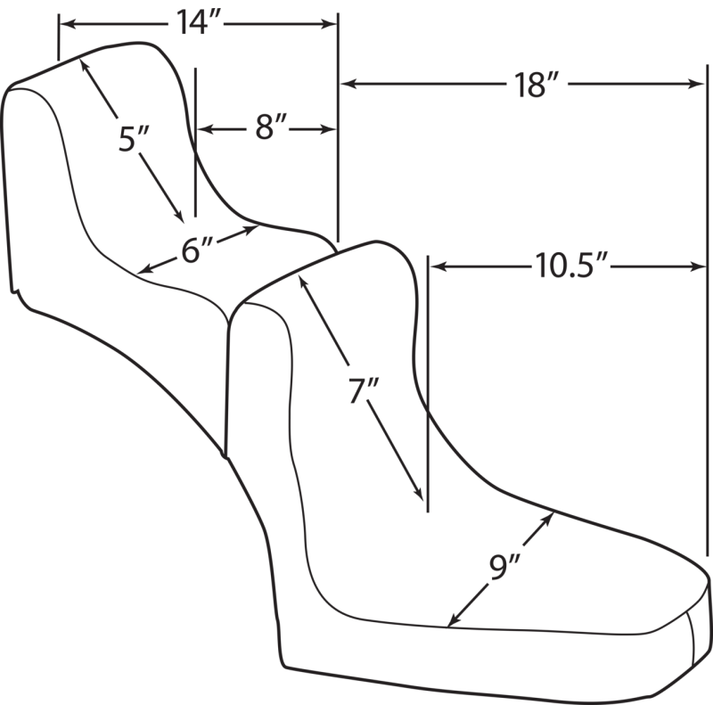 Scorpion solo, rear (14" L overall x 8" L x 6" W)