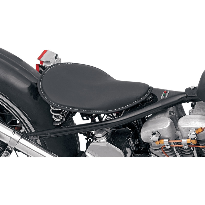 Small Low-Profile Spring Solo Seat - Black Leather