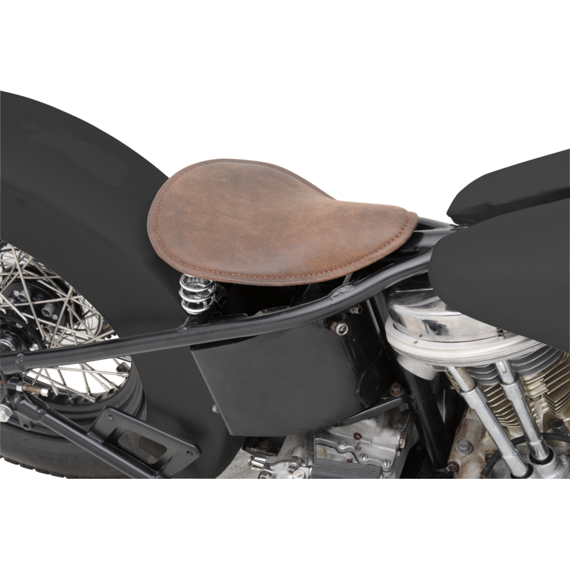 Small Low-Profile Spring Solo Seat - Distressed Brown