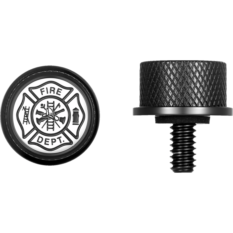 Seat Screw Black Maltese Cross-Fire