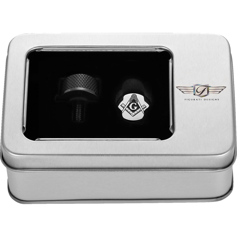 Seat Screw Black Masonic Emblem