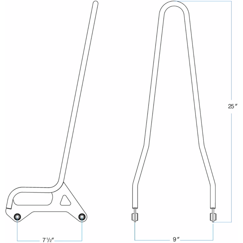 EXFIL Sissy Bar, Chrome