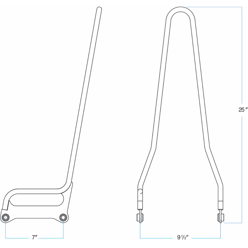 EXFIL Sissy Bar, Chrome